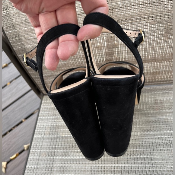 STUART WIETZMAN LADIES BLACK SUEDE IVONA SHOES-9.5M - Picture 6 of 12